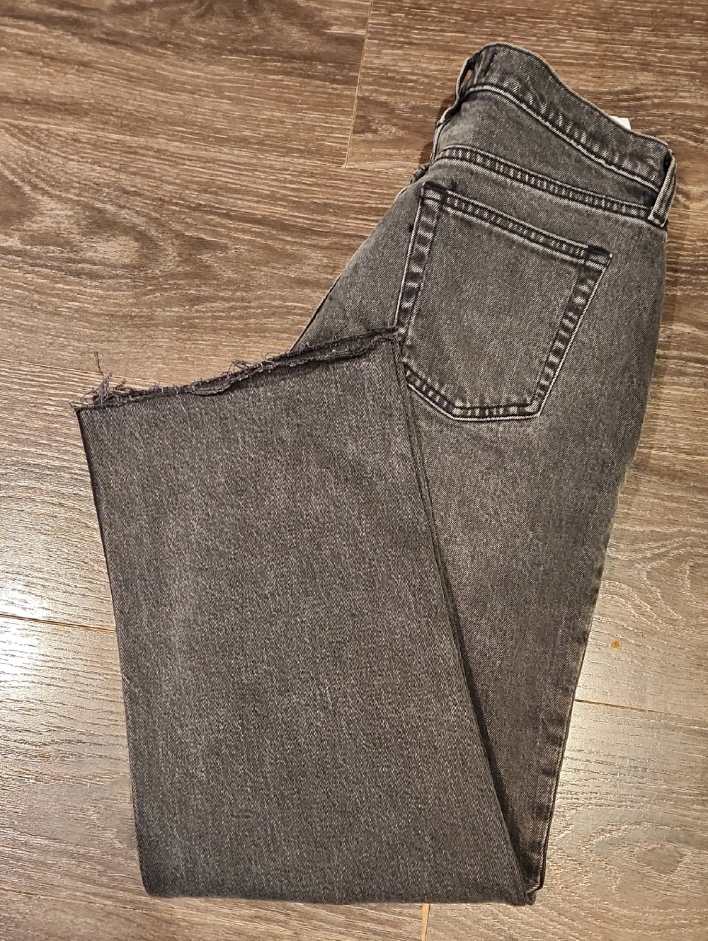 ❤️ NWT! ABERCROMBIE & FITCH CURVE LOVE BAGGY WIDE LEG LOW RISE JEANS, 4S (27 S) - Picture 11 of 11
